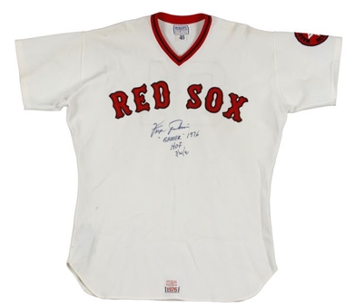 1976 Fergie Jenkins Game Used and Signed Boston Red Sox Home Jersey (MEARS A-10)